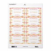 Creamsicle Argyle Canning Label (Full Sheet)
