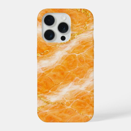 Creamsicle Marble with Ivory Swirls & Gold Veining iPhone Hoesje (Achterkant)