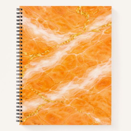 Creamsicle Marble with Ivory Swirls & Gold Veining Notitieboek (Voorkant)
