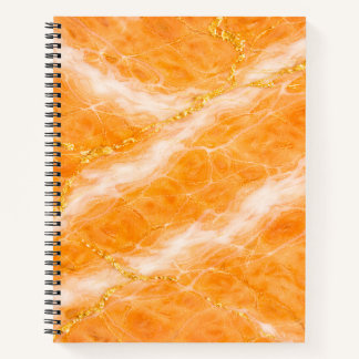 Creamsicle-marmer met ivoorkleurige wervelingen & notitieboek