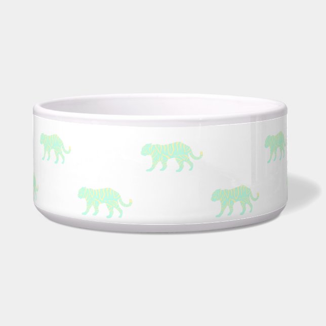 Creamsicle & Mint Tiger Pet Voerbakje (Voorkant)