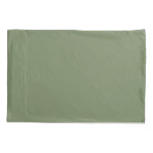 Creamy Beige Green Watercolor Shamrocks Pattern Kussensloop (Achterkant-Links)
