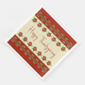 Creamy beige Oranje en groen  Servet (Hoek)