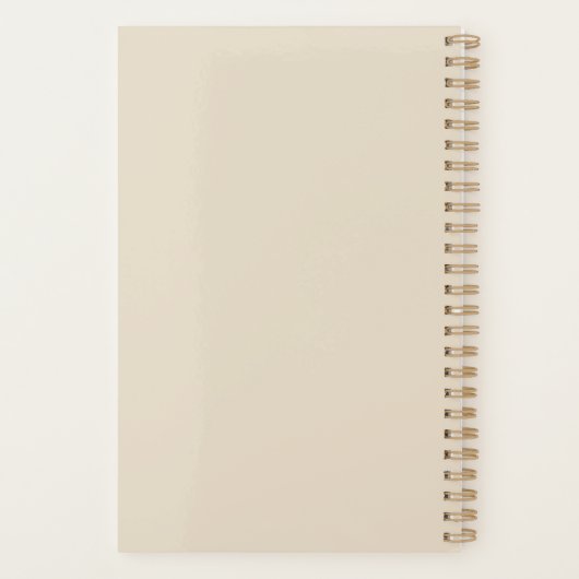 Creamy Beige Planner | Elegant & Personalized (Achterkant)