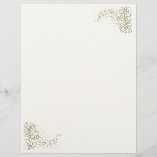 Creamy Beige Stationery (Voorkant)
