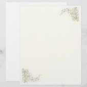 Creamy Beige Stationery (Voorkant / Achterkant)