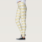 Creamy Brie Cheese Foodie Food Print Leggings (Links)