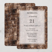 Creamy Brown Chocolate Birthday Kaart (Voorkant / Achterkant)