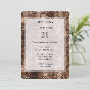 Creamy Brown Chocolate Birthday Kaart