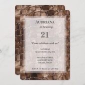 Creamy Brown Chocolate Birthday Kaart (Voorkant / Achterkant)