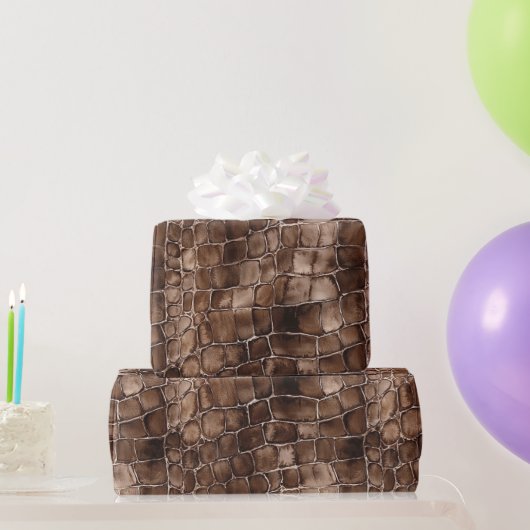 Creamy Brown Chocolate Snoep Verjaardag Cadeaupapier (Feestgeschenken)