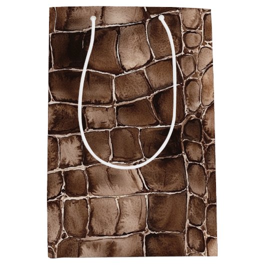 Creamy Brown Chocolate Snoep Verjaardag Medium Cadeauzakje (Voorkant)