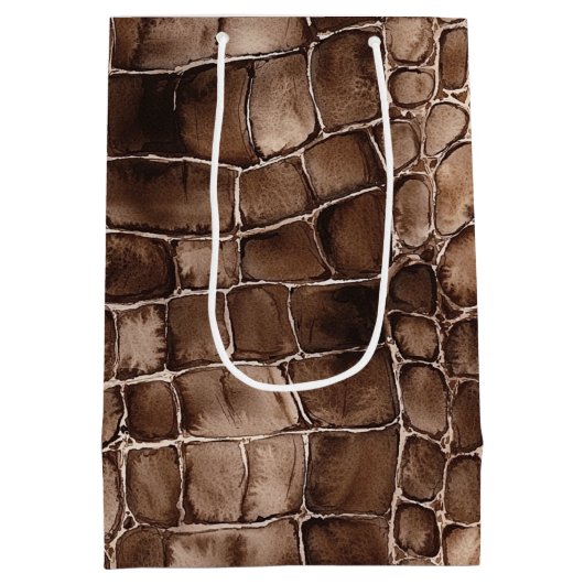 Creamy Brown Chocolate Snoep Verjaardag Medium Cadeauzakje (Achterkant)