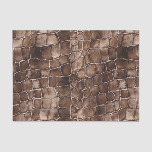 Creamy Brown Chocolate Snoep Verjaardag Tissuepapier (Voorkant)