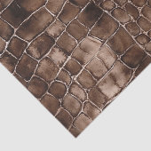 Creamy Brown Chocolate Snoep Verjaardag Tissuepapier (Detail)