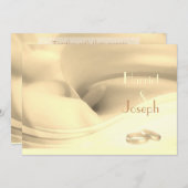 Creamy Calla Lily Wedding Rings Kaart (Voorkant / Achterkant)