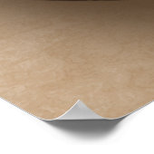 Creamy Coffee Brown Shiny Marble Poster (Hoek)
