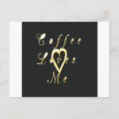 Creamy Coffee Lovers Design Briefkaart (Voorkant)