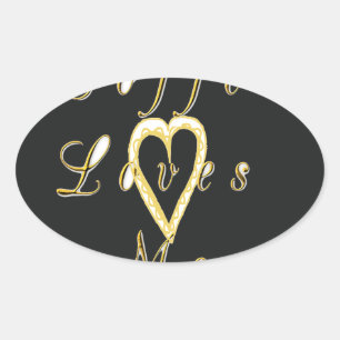 Creamy Coffee Lovers Design Ovale Sticker
