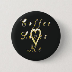 Creamy Coffee Lovers Design Ronde Button 5,7 Cm