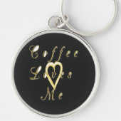 Creamy Coffee Lovers Design Sleutelhanger (Voorkant)