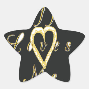 Creamy Coffee Lovers Design Ster Sticker