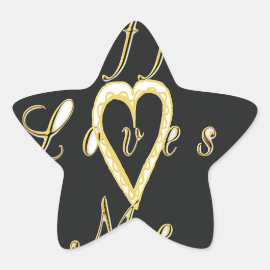 Creamy Coffee Lovers Design Ster Sticker (Voorkant)