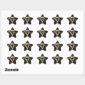Creamy Coffee Lovers Design Ster Sticker (Vel)