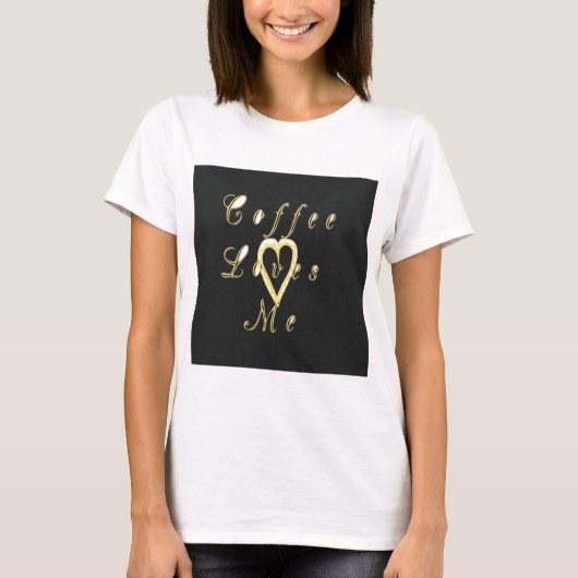 Creamy Coffee Lovers Design T-shirt (Voorkant)