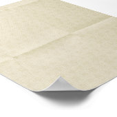 Creamy Creased Canvas achtergrond Poster (Hoek)