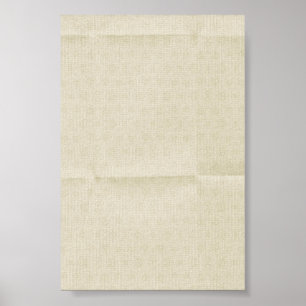 Creamy Creased Canvas achtergrond Poster