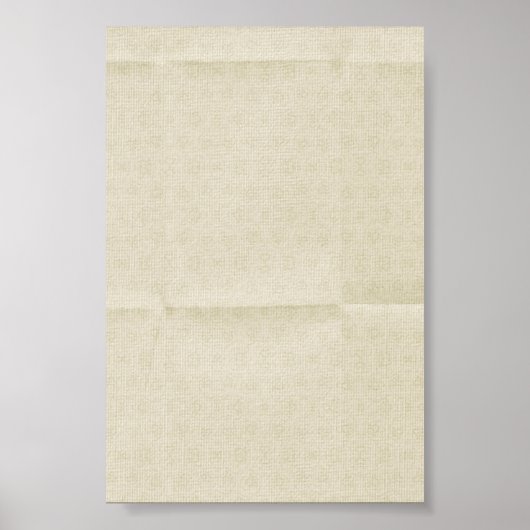 Creamy Creased Canvas achtergrond Poster (Voorkant)