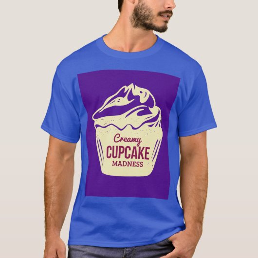 Creamy Cupcake Madness T-shirt (Voorkant)