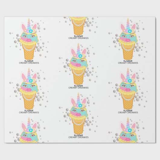 Creamy Dreamies Birthday Wrapping Paper Cadeaupapier (Vlak)