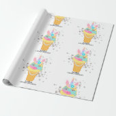 Creamy Dreamies Birthday Wrapping Paper Cadeaupapier (Uitgerold)