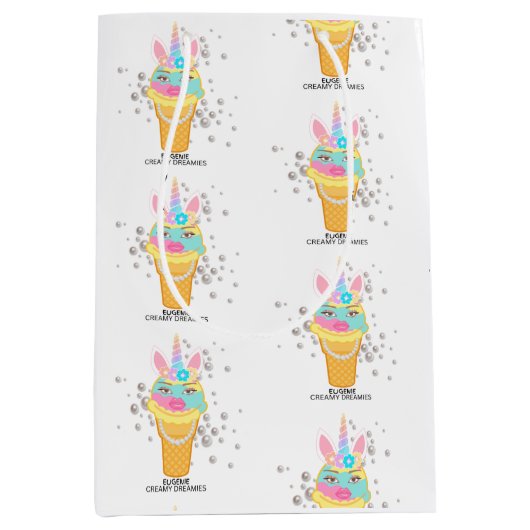 Creamy Dreamies Birthday Wrapping Paper Medium Cadeauzakje (Voorkant)