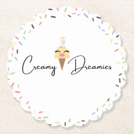 Creamy Dreamies drank papieren onderzetters 