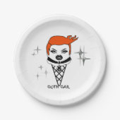 Creamy Dreamies Goth Gail Paper plates Papieren Bordje (Voorkant)