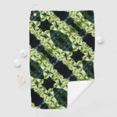 Creamy Foxglove Flower Abstract Pattern Golfhanddoek (Insitu)