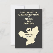 Creamy Ghosts - Halloween Party. Kaart (Achterkant)