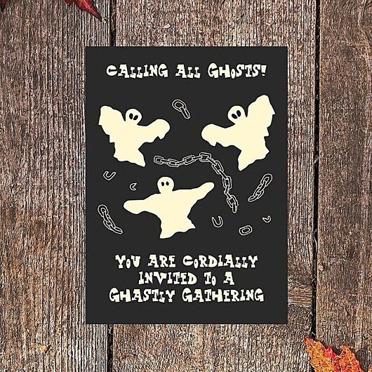 Creamy Ghosts - Halloween Party. Kaart