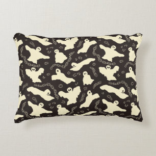 Creamy Ghosts - Halloween patroon. Accent Kussen