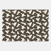 Creamy Ghosts - Halloween patroon. Inpakpapier Vel (Voorkant)