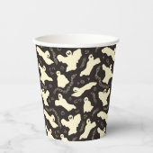 Creamy Ghosts - Halloween patroon. Papieren Bekers (Voorkant)