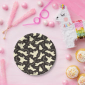 Creamy Ghosts - Halloween patroon. Papieren Bordje (Feest)