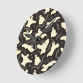 Creamy Ghosts - Halloween patroon. Ronde Klok (Hoek)