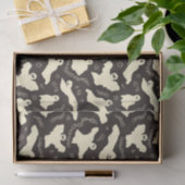 Creamy Ghosts - Halloween patroon. Tissuepapier (Geschenk)