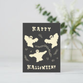 Creamy Ghosts - Happy Halloween! Feestdagenkaart (Staand voorkant)