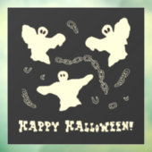 Creamy Ghosts - Happy Halloween! Raamsticker (Vel 3)