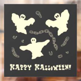 Creamy Ghosts - Happy Halloween! Raamsticker